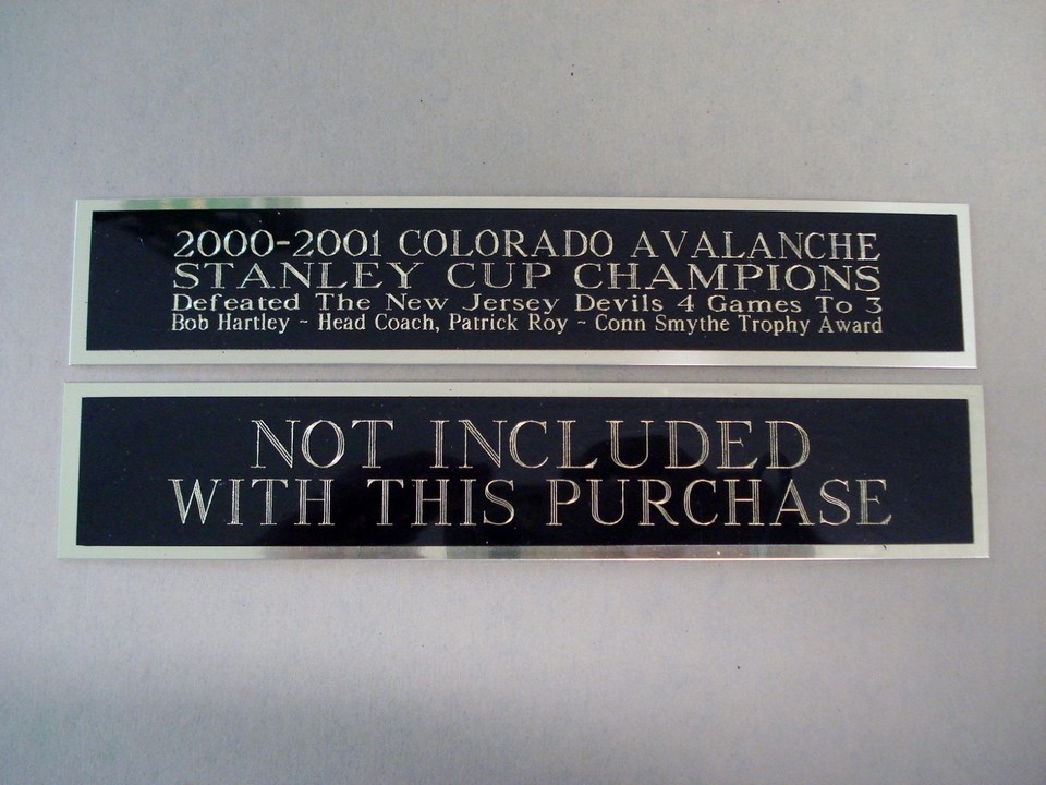 Carolina Hurricanes 200506 Stanley Cup Hockey Jersey Nameplate 1.25" X