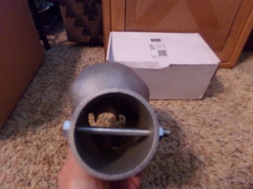 M/cycle or Car Exhaust Cast Aluminum Skull - Picture 3 of 4