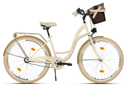 Milord Komfort Damenfahrrad Mit Korb Vintage Fahrrad Citybike, 26 Zoll, 3-Gang - Bild 8 von 54