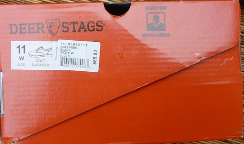 DEER STAGS COLT MEN'S MEMORY FOAM INSERTS BLACK OILV CASUAL SHOES WIDE LIST $65 - Picture 5 of 5