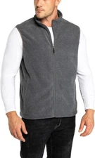 33,000ft Men's Fleece Vest Lightweight Warm Zip Up Polar Vests Outerwear Zippers