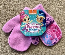 Nickelodeon - Shimmer  Shine - Toddler Girls Graphic Print Mittens - New