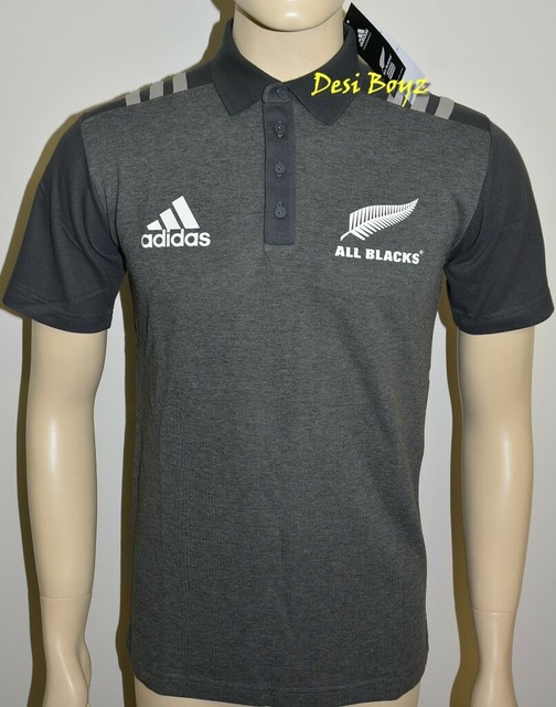 adidas all black polo