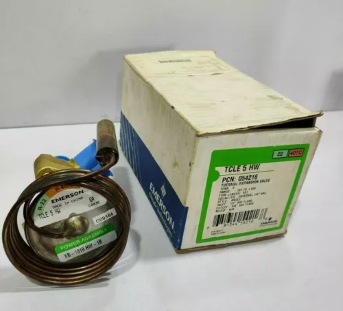 Emerson Thermal Expansion Valve TCLE5 FW 054216 5T -10F to +50F Tube 5Ft Angle