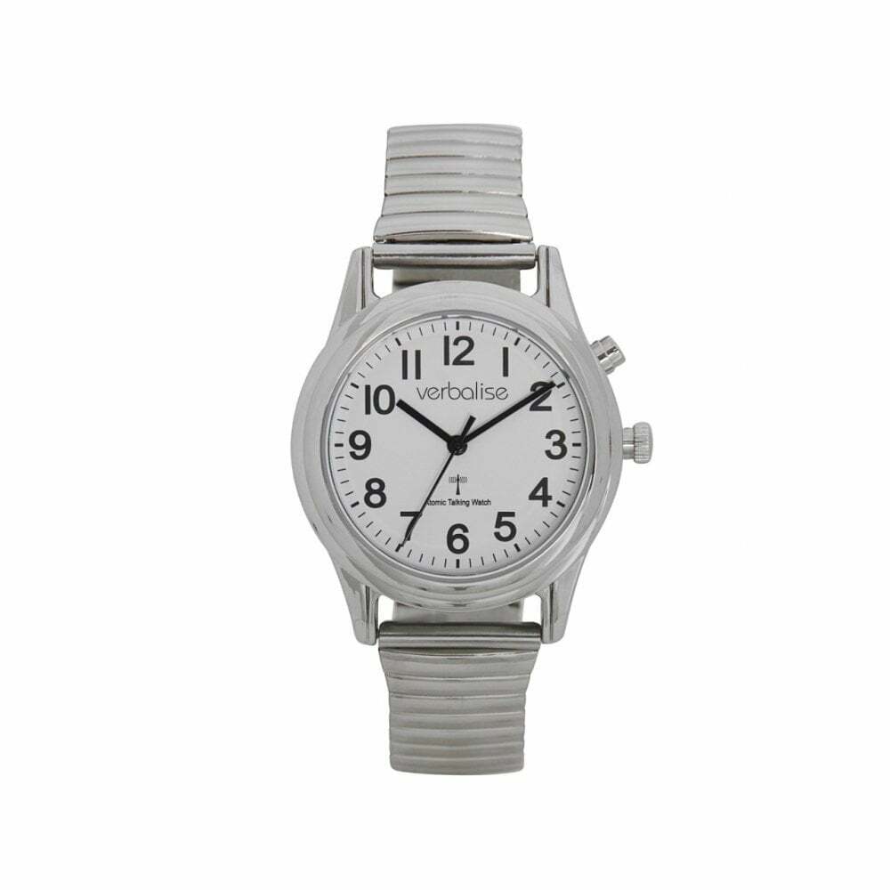 Verbalise Mens Calendar Alarm Talking Watch with Expanding Strap