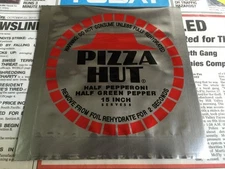 Back to the Future 2 - Pizza Hut Foil Bag Prop - No US import fees!