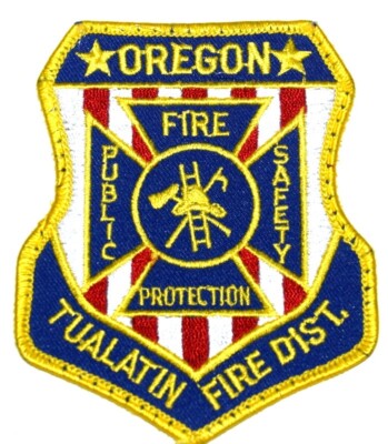 TUALATIN   FIRE DIST FIRE PROTECTION PUBLIC SAFETY - OREGON Fire Patch EMS USED 