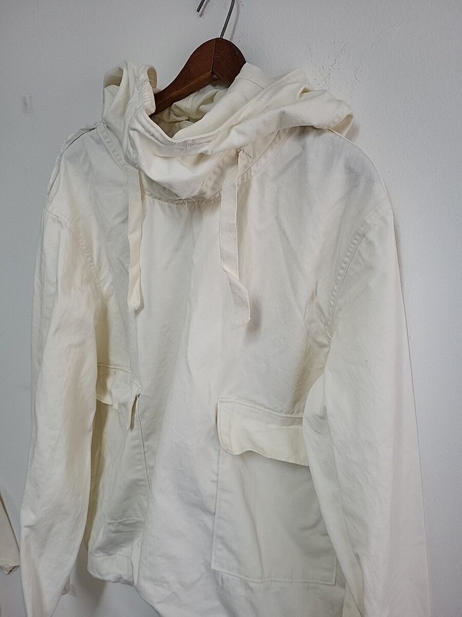 Vtg 40s USN Gunner Smock WW2 WWII Parka Anorak Jacket White Vtg 40s USN Gunner Smock WW2 WWII Parka Anorak Jacket White