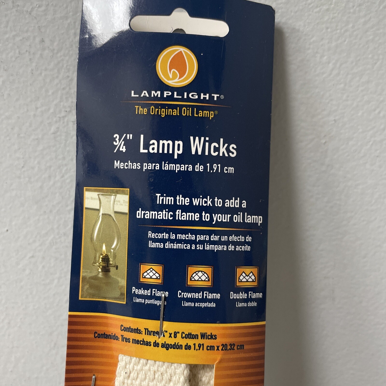 Lamplight 9996 Pack of 3 Cotton Oil Lamp Replacement Wicks. D7 76354099960 eBay