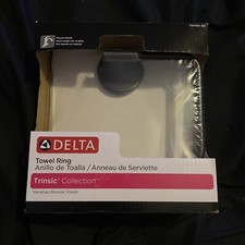 Delta 759460-RB Trinsic Wall Mounted Towel Ring Bathroom in Venetian Bronze