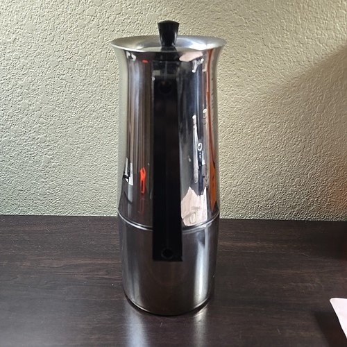 Vintage Italienischer Alfa Tracanzan Moka Espressokocher Edelstahl - Bild 3 von 17