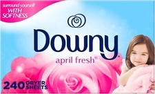 Downy Dryer Sheets Laundry Fabric Softener, A...
