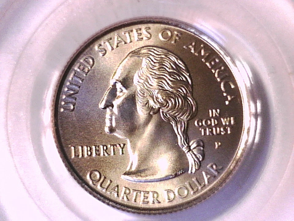 Oklahoma 2008 P Washington State Quarter PCGS MS 68 Satin Finish 13514608 - Image 2 of 3