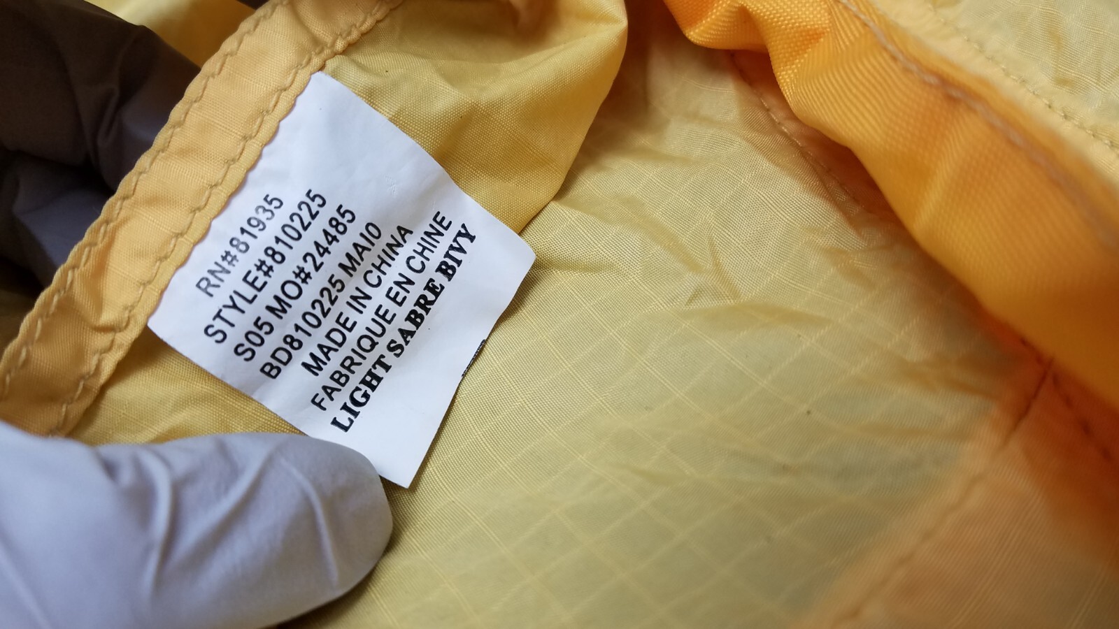 Black Diamond Bipod Bivy Yellow Mountaineering Camping Bivvy Sack Tent