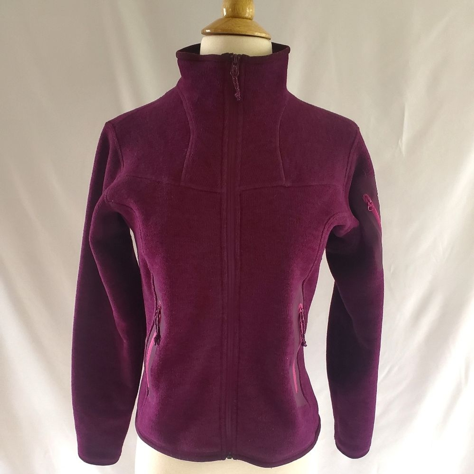 Giacca in pile Arc'Teryx donna Polartec full zip covert. S: Sm P. Incontaminato!