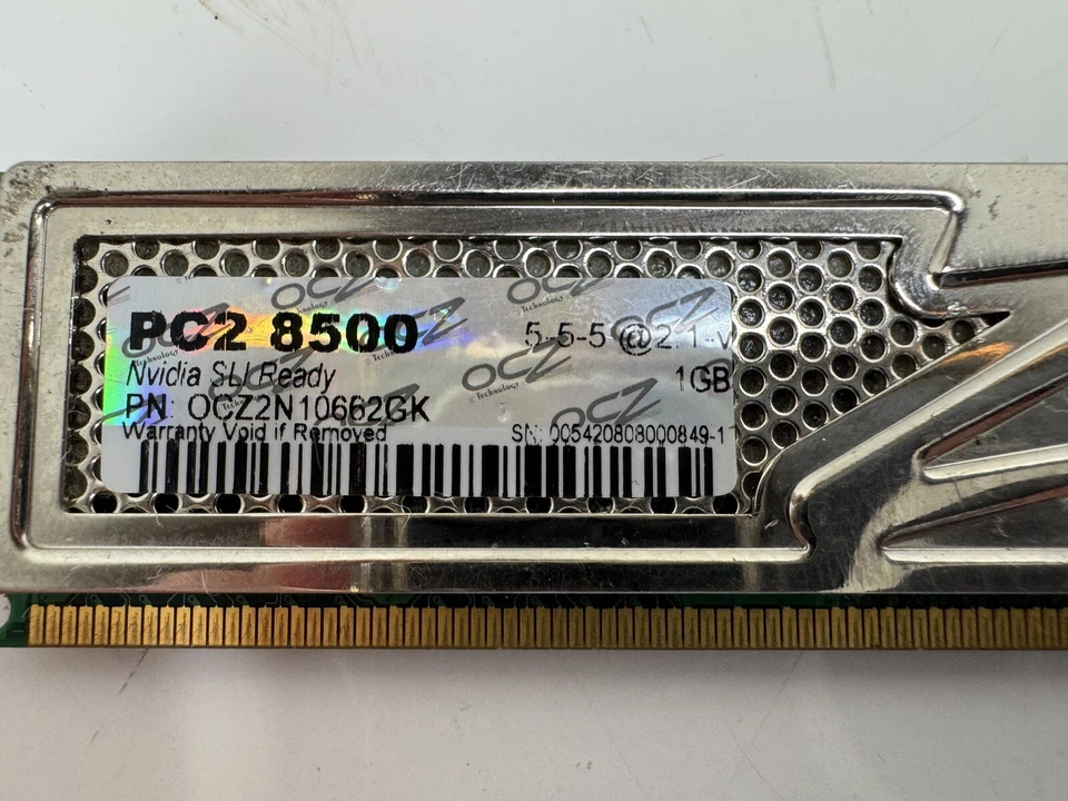 OCZ Platinum SLI-Ready Edition 1GB DDR2-1066 Black PCB OCZ2N10662GK - Image 3 of 4