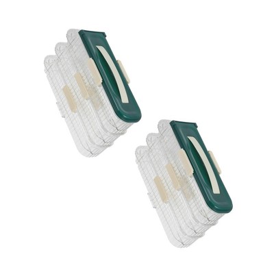  2 Stück Eierhalter, automatisch rollender Eieraufbewahrungsbehälter, dreilagig,