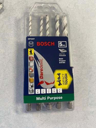 Bosch Daredevil Multi-Purpose Carbide Drill Bit 5 piece MP500T - Picture 1 of 7