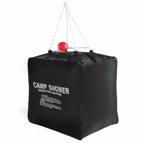 10Gallon Camping Shower Bag Solar Heating With On/Off Shower Head Outdoor Hiking - Picture 11 of 13