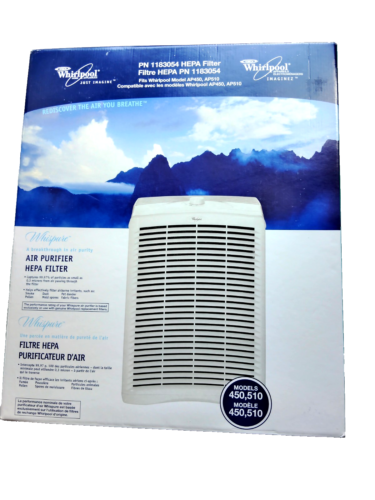 Filtro de repuesto Whirlpool Whispure AP450 AP510 1183054 1183054K Hepa blanco