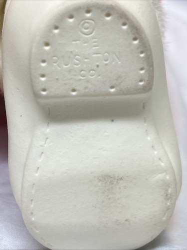 Vintage Rushton Co Santa Claus Plush Coca Cola Rubber Face White Boots …READ - Picture 12 of 12