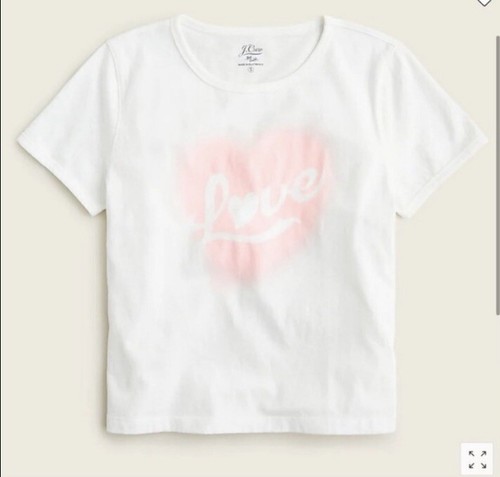 J.Crew, J. Crew NWT Fitted Broken-In Jersey "Love" Crewneck T-Shirt - Size Medium