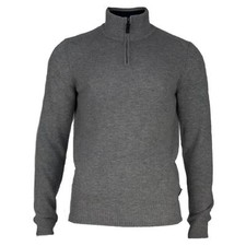 Ben Sherman - Lambswool Half-Zip Mens Funnel Neck Sweater