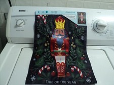 Nutcracker Applique Embroidered Yard Flag 11.5"X18" Most Wonderful Time of Year