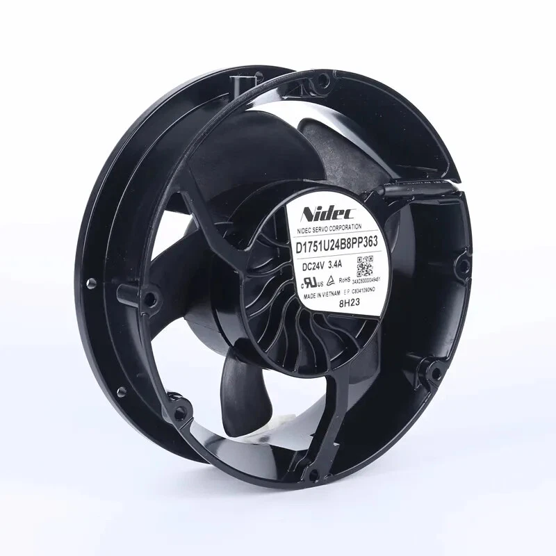 NIDEC D1751U24B8PP363 DC24V 3.4A 172*150*51mm ABB ACS880 4-wire cooling fan - Image 2 of 4