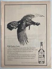 Wild Turkey Whiskey Austin Nichols Distilling Co. Kentucky Vintage 1976 Print Ad
