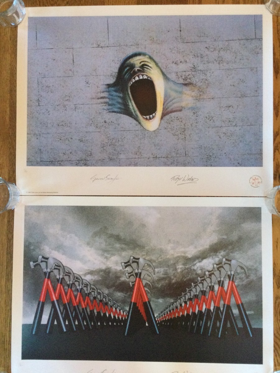 Rare Pink Floyd The Wall Numbered Lithograph Set - Roger Waters