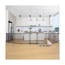 COMOMY 198" Baby Gate Extra Wide, Dog Gate Pet Gate for House Stairs Doorways...