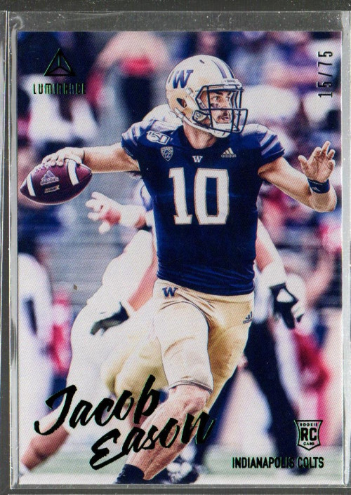 2020 Panini Luminance Green #107 Jacob Eason /75