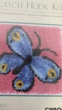 Caron Wonderart Latch Hook Kit 12"X12" Butterfly Sealed