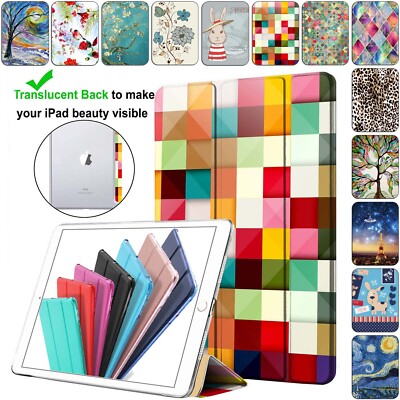 iPad Case Air 3 PRO 10.5 9.7 10.9 7.9 10.2 Auto Sleep/Wake PC Cover Color Grid