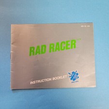 Nintendo NES Manual Only Rad Racer