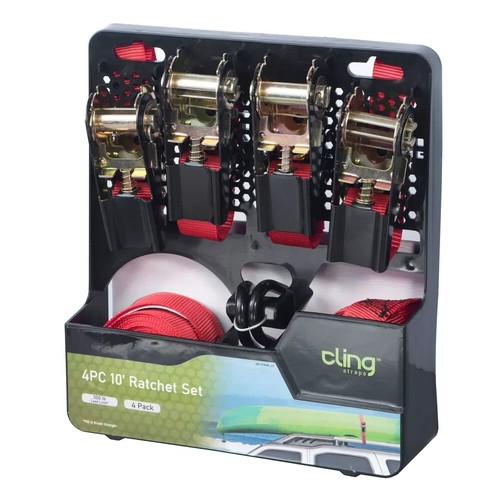 Cling 10' 4pk Ratchet Set - 第 1/3 張圖片