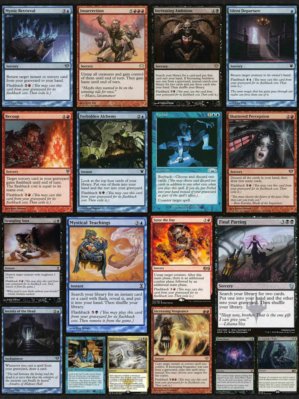 Grixis Control Flashback Kess Commader Deck EDH Magic Cards MTG *Ready