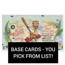 2019 Topps Allen & Ginter - Base Cards - You Pick From List!