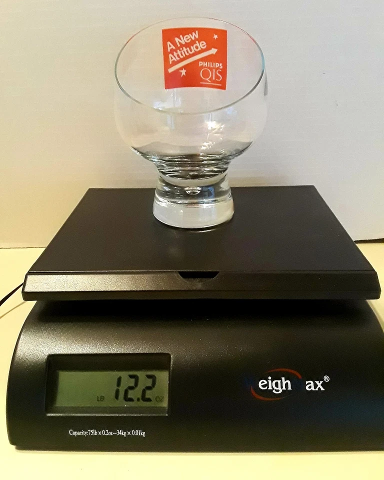 Угловой пузырьковый стержень бренди/виски 10 унций стекло-Philips QIS «новое отношение» логотип - Изображение 2 из 4