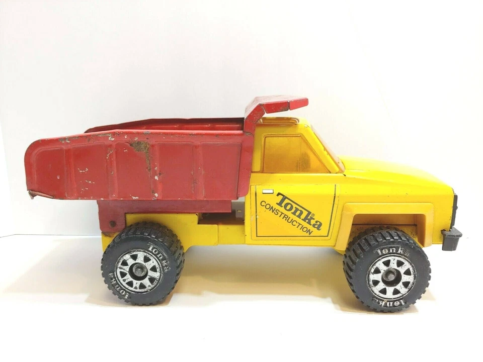Camioneta de volteo Chevy de construcción Tonka 1983 de colección - #51070 - acero prensado Foto 4 de 4