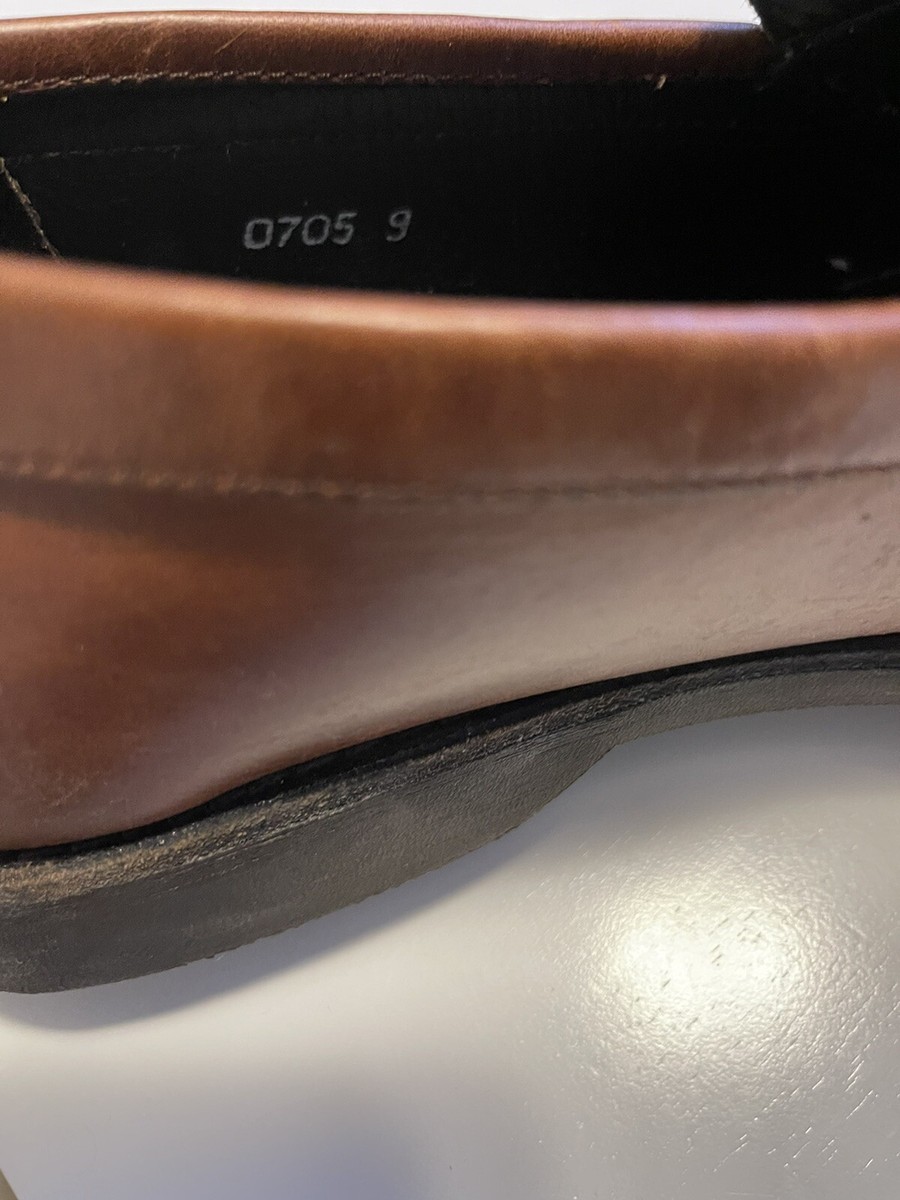 Paraboot •Men 9•Veritable Mocassin Penny Loafers Brown Shoes