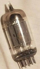 HP ECC81/12AT7 "O" Getter Dual Mica Grey Plate Vacuum Tube (USED) Made in USA