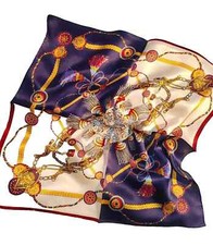 21x21harness Print Pure Mulberry Satin Silk 12momme Scarf 53x53cm 5-1 21x21harness Print Pure Mulberry Satin Silk 12momme Scarf 53x53cm 5-1