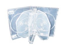 3 New Top Quality 27mm 8-DVD Cases w/Patented M-LOCK Hub, Super Clear DB27-8C