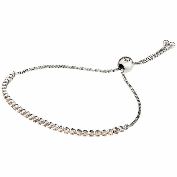 Authentic PANDORA Sparkling Slider Tennis Bracelet Golden CZ #590524ccz 23  Cm for sale online | eBay