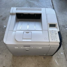 HP LaserJet P3015 Laser Printer As-Is Paper Jam Error No Powercord