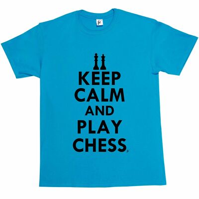 Keep Calm & Play Chess - King & Queen Herren T-Shirt