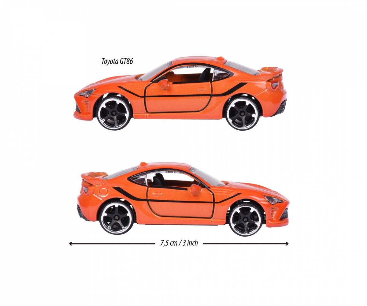 Toyota GT86 Orange Majorette Premium Cars 2022 218D 1:64 Scale Toy