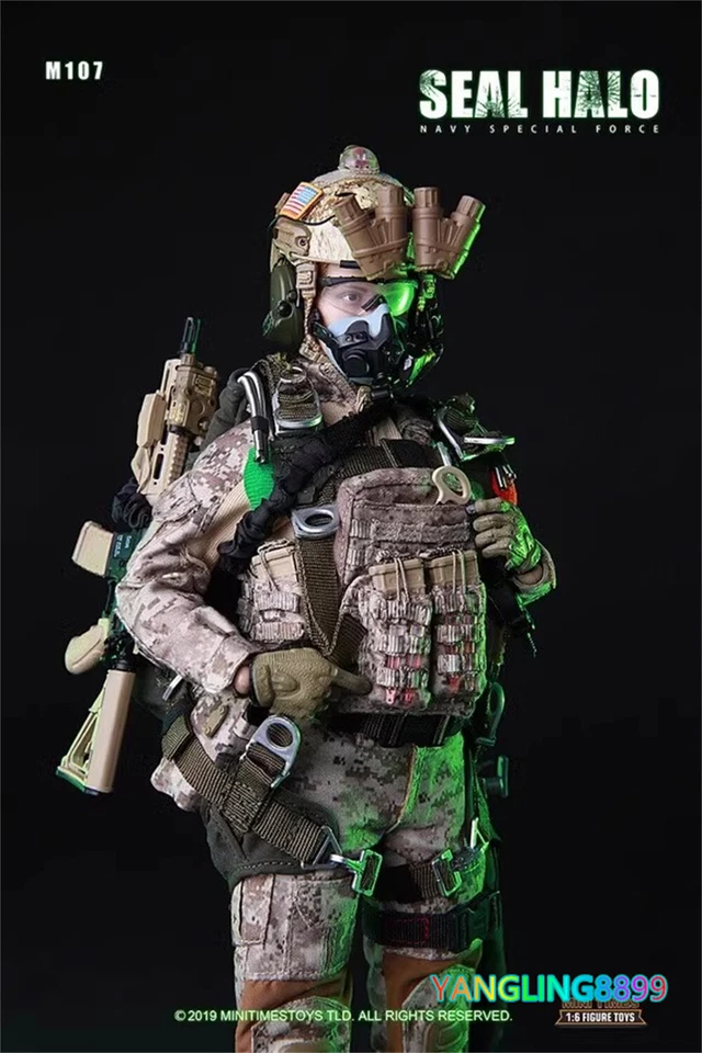 MiniTimes Toys 1/6 M017 Sello HALO EE. UU. Marina Fuerza Especial Mujer Figura de Acción Juguete Foto 4 de 4